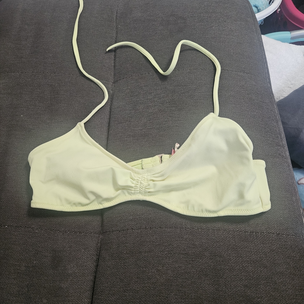 Victoria's Secret Pale Yellow Bralette Swim Top